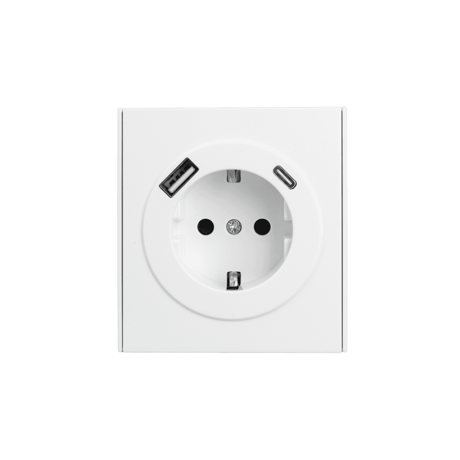 Розетка STRONG 1-ая с/з с/у з/ш 16А с USB A+C быстрой зарядки 5В/3А жемчуг KRANZ