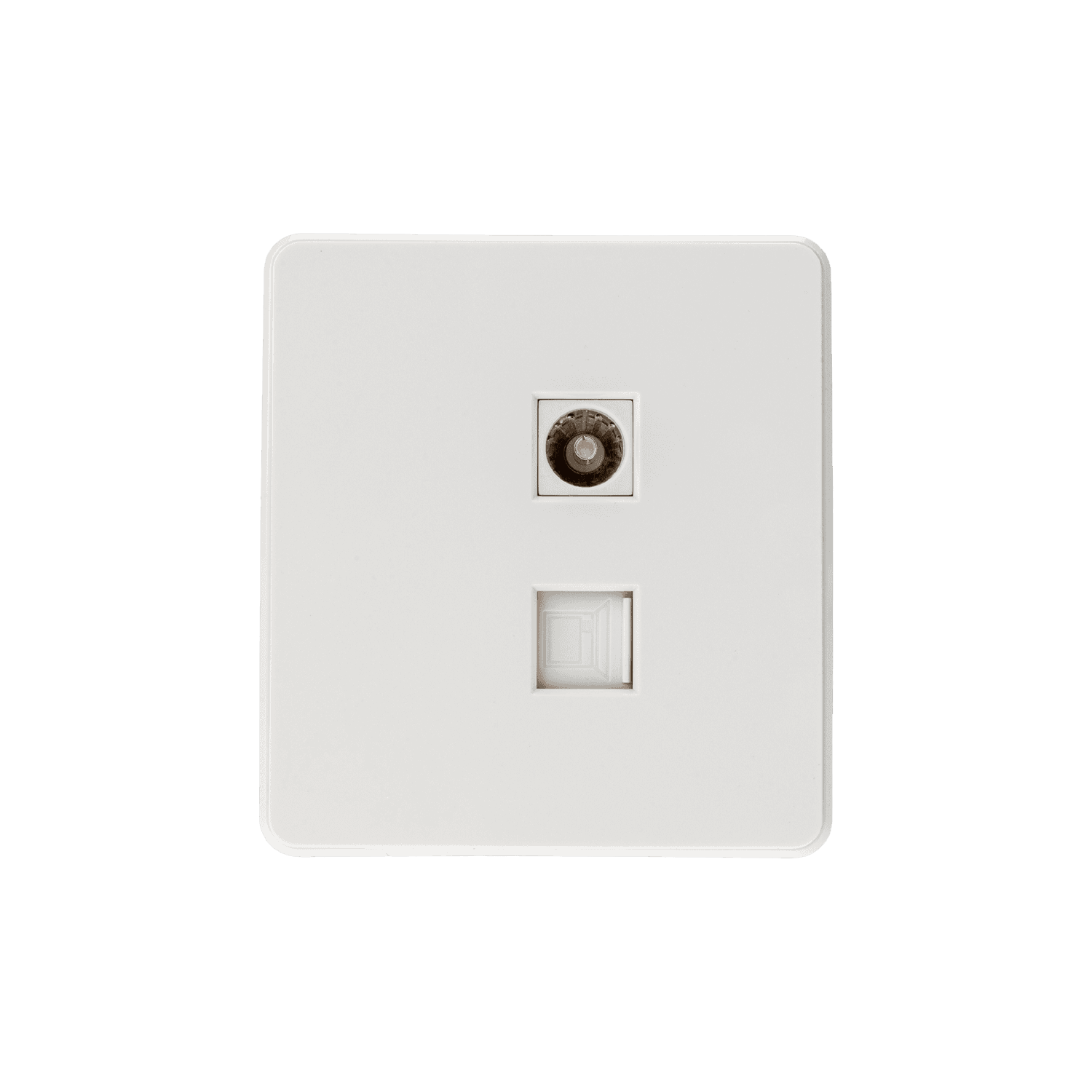 Розетка ROUND компьютерная RJ45 кат6 + TV с/у перламутр KRANZ